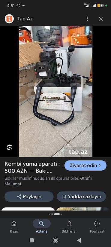 su qizdirici krant: Məhsul: Kombi və radiator sistemini yuma aparatı (ERYIL seti) Təsvir — 1