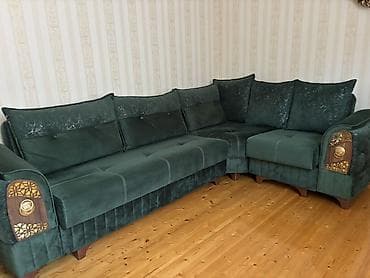 yastiq uzleri: Künc divan, İşlənmiş, Açılan, Bazalı, Vеlur parça — 3