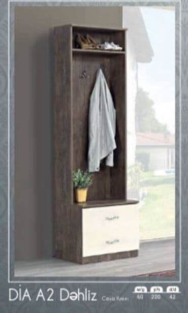 2ci el dehliz dolabi: Yeni, Açılan, Düz dolab, Dəhliz dolabı — 1