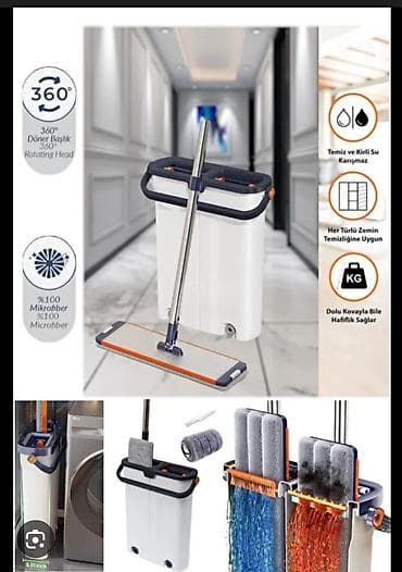 mermer tozu: Say çoxdur yeni nəsil mop və iki bölməli vedrə seti Xüsusiyyətlər: - — 2