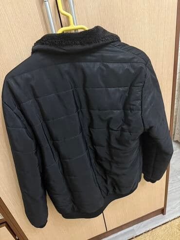 kişi dəri godəkcələr: Qışlıq kişi gödəkçəsi – qara rəng - Model: düz kəsim, quilted — 3