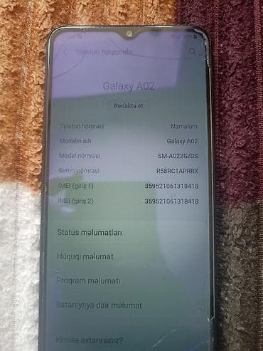 kabrolar 2021: Samsung Galaxy A02, 32 GB, rəng - Qara, İki sim kartlı — 3