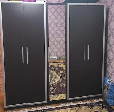 5 qapı, Güzgülü, Qəhvəyi, Açılan, Düz dolab
