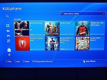 ps4 pro disk: Playstation 4 slim 500gb əla vəziyətdə, plombu üzərində, 2 original — 8