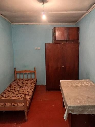 Комнаты: Kirayə üçün kiçik mebel və soba çıxışı olan otaq - Plan: 1 otaqlı — 4