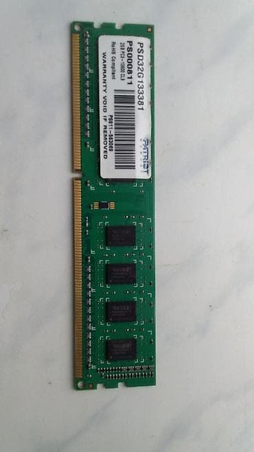 Stolüstü kompüterlər üçün RAM modulları paketi 1) Patriot PSD32G1333