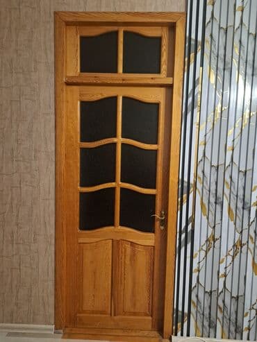 Dam örtükləri: Taxta interyer qapısı fisdiq ağacindan hazirlanib - Material — 1