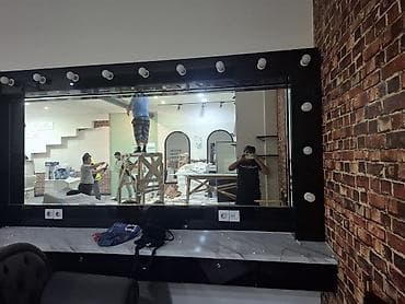 dekor lampa: Güzgü Divar üçün, Düzbucaqlı, Makiyaj üçün, Arxa işıqlı — 3