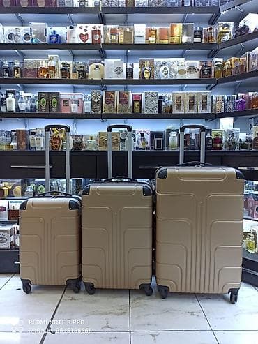 Çamadanlar: Sərt korpuslu çamadan dəsti – 3 hissəli - Material: yüngül və davamlı — 1