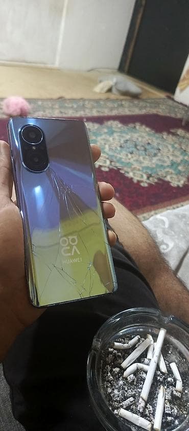 telfolar: Huawei Nova 9 SE, 128 GB, rəng - Bənövşəyi, Qırıq — 1
