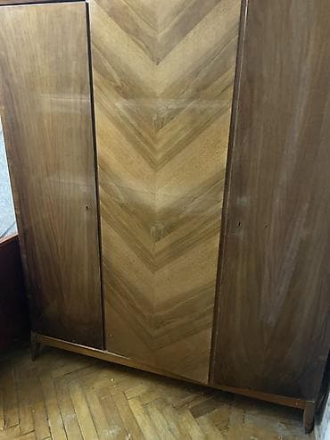 panda tortu: 3 qapılı, Siyirməli, Qəhvəyi, Taxta, Açılan, Düz dolab — 2