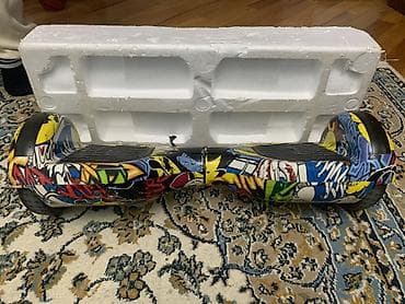 Qraffiti dizaynlı hoverboard (özünü balanslayan skuter) - Ölçü: 6.5