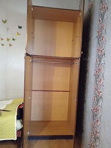 paltar dolabi lalafo az: 2 qapılı, Qəhvəyi, Taxta, Açılan, Düz dolab — 1