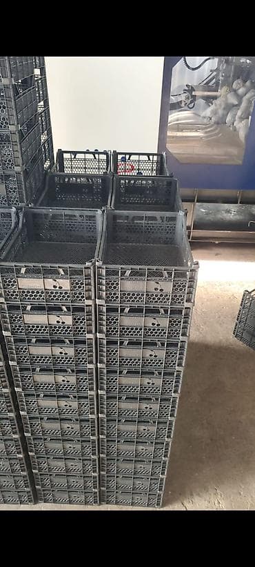 Plastik ventilasiyalı yükləmə qutuları (yeşiklər) - Material: yüksək