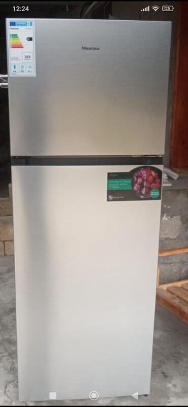 soyuducu relesi qiyməti: Yeni 2 qapılı Hisense Soyuducu Satılır, rəng - Gümüşü, Təkərli — 2