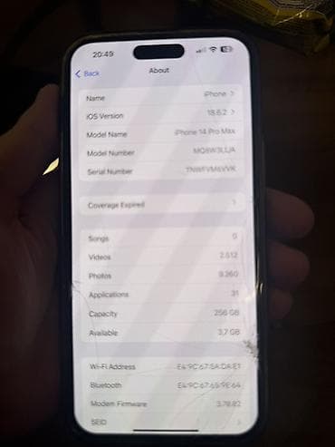 ayfon es 6: IPhone 14 Pro Max, 256 GB, Face ID — 3