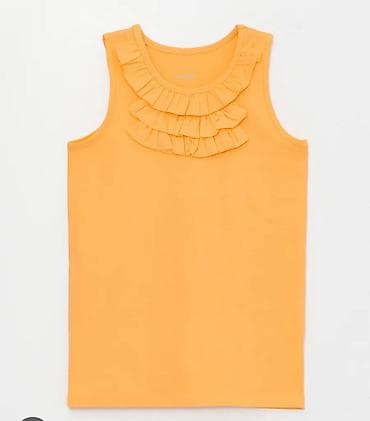 nike corab: Uşaqlar üçün qolsuz köynək (mayka) - Rəng: canlı narıncı - Dizayn — 1