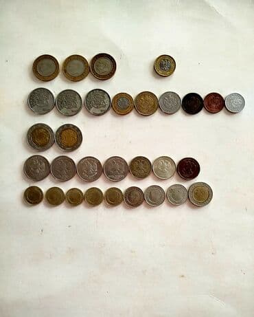 Qəpik(sikke) pullar. Türk lirəsi, türk krusu, rus qəpiyi, gürcü — 3