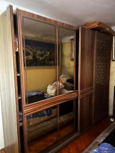 pufik divan: Geniş qarderob və rahat divan dəsti - Qarderob: sürgülü qapılı, iri — 2