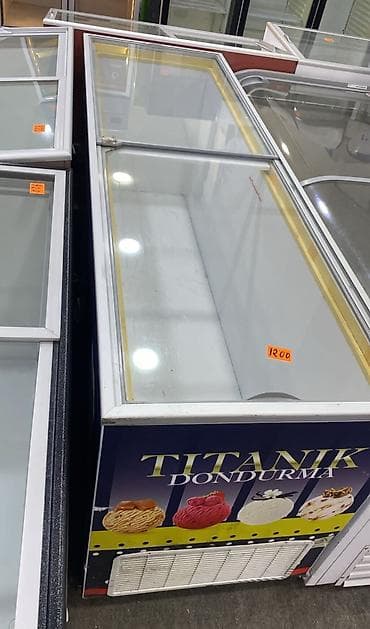 Soyuducu Paltaryuyan televizor vitrinlerin satış mərkəzi: Titanik Dondurma vitrini – şüşə sürüşən qapaklı dondurucu vitrindir