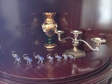 şamdam: Fiqur, Şüşə, rəng - Qızılı — 1