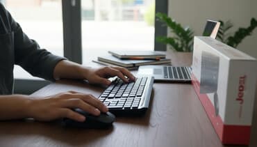 klaviatura satışı: Bluetooth ilə klavyatura+Mause dəsti yenidir Kompüterlər üçündür — 3