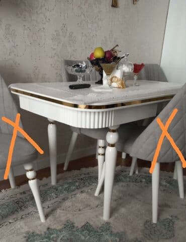 Ножи: Гостиный стол, Б/у, Раскладной, Прямоугольный стол — 1