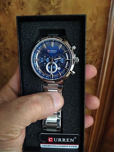 Смарт браслеты: Новый, Наручные часы, Curren, цвет - Серебристый — 4