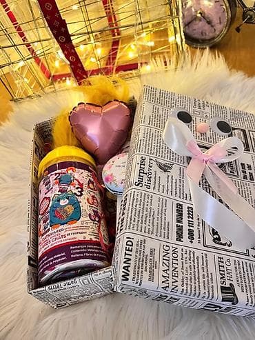 Süni güllər: Hədiyyə qutusu, rəng - Çəhrayı, Ödənişli çatdırılma — 3