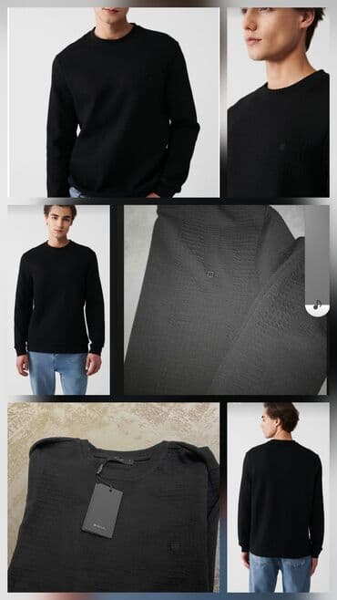 Толстовки: Мужская толстовка, Avva, M, цвет - Черный — 1