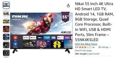 вытяжки 50: Televizor JVC 50" — 1