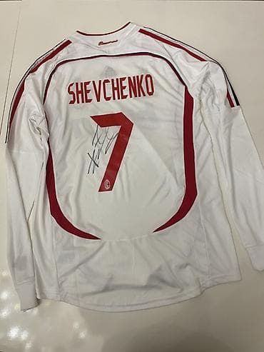 imzalı forma: Futbolka, Adidas, M, rəng - Ağ — 2