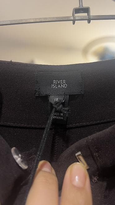 balaca xonca: Şalvar, River Island, rəng - Qara — 1