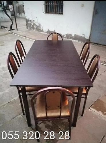 stul: 4 nəfərlik,6 nəfərlik8 nəfərlik 130 manatdan - 240 manata qədər — 1