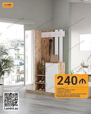 dolab skaf: Dəhliz Dolabı – La Mini - Ölçülər: D 40 x H 200 x E 120 sm - — 1