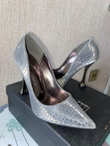 зеленые туфли: Туфли, Размер: 37, цвет - Серебристый, Новый — 13