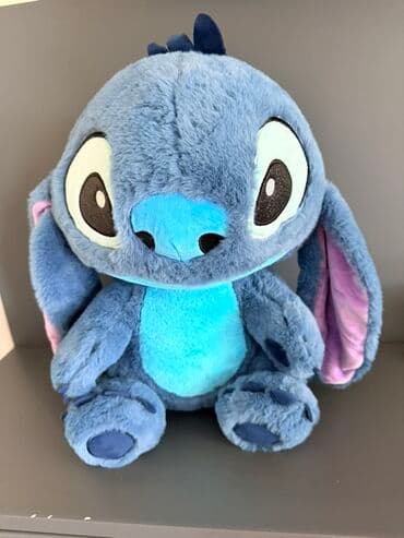 Stitch plyuş oyuncağı - Dizayn: Mavi tonlarda Stitch fiquru, böyük