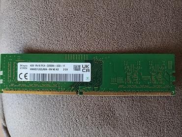 Modemlər və şəbəkə avadanlıqları: Operativ yaddaş (RAM) Hynix, 4 GB, 3200 Mhz, DDR4, PC üçün — 2