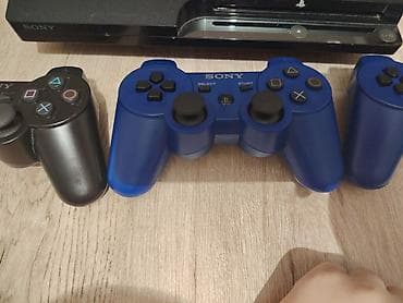 Sony PlayStation 3 (PS3) Slim konsolu + 4 ədəd DualShock 3 gamepad
