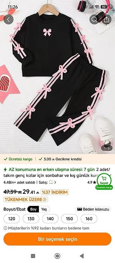 2 yaş: Uşaq dəsti, Qız üçün, 10 - 12 yaş — 2