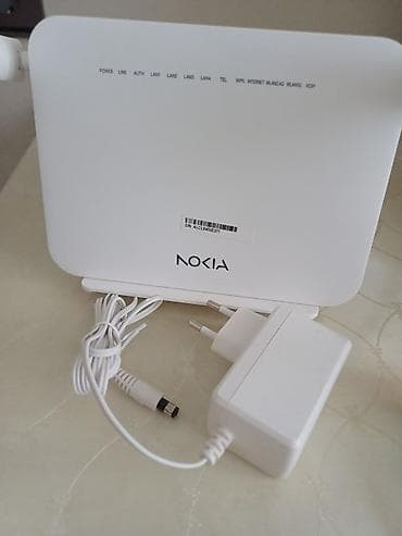 komputer setup: Nokia Wi‑Fi router - Rəng: ağ - İki xarici antena – siqnalın daha — 1