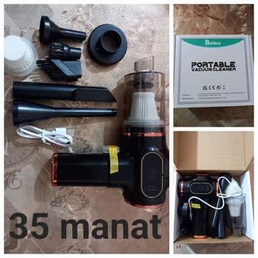 Avto üçün tozsoran, Yeni, Akkumlyator, Təmizləmə növü: Quru