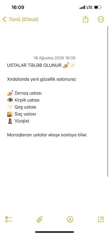 dirnaq ustası: USTALAR TƏLƏB OLUNUR 💅✨ Xırdalanda yeni gözəllik salonuna: 💅 Dırnaq — 1