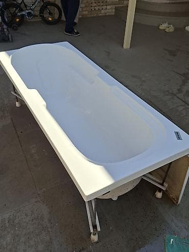 hamam qiymetleri: Akril vanna – ön panel və yan panellərlə - Material: akril (parlaq ağ — 4