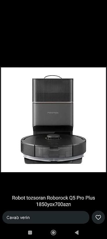 Tozsoranlar: Roborock Q5 Pro Plus robot tozsoran - Avtomatik toz boşaltma — 1