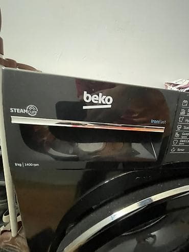 babyliss pro: Paltaryuyan maşın Beko, 9 kq, Avtomat, Qurutmasız, Kredit yoxdur, Ünvandan götürmə — 1