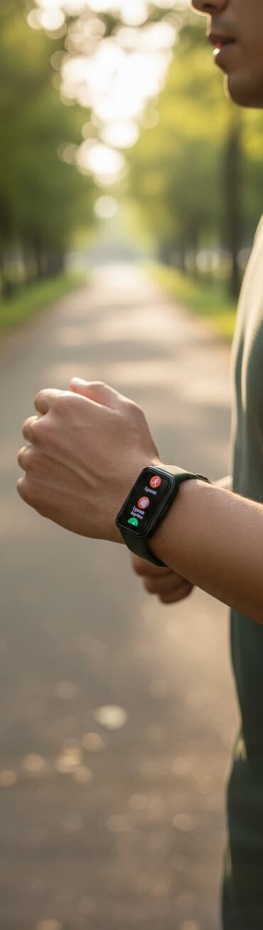 monitor masin ucun: İşlənmiş, Smart qolbaq, Huawei, Sensor ekran, rəng - Yaşıl — 1