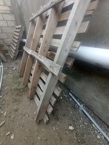Quruducular: Taxta paletlər - Material: təbii ağac, möhkəm lövhələr və şpallar - — 3