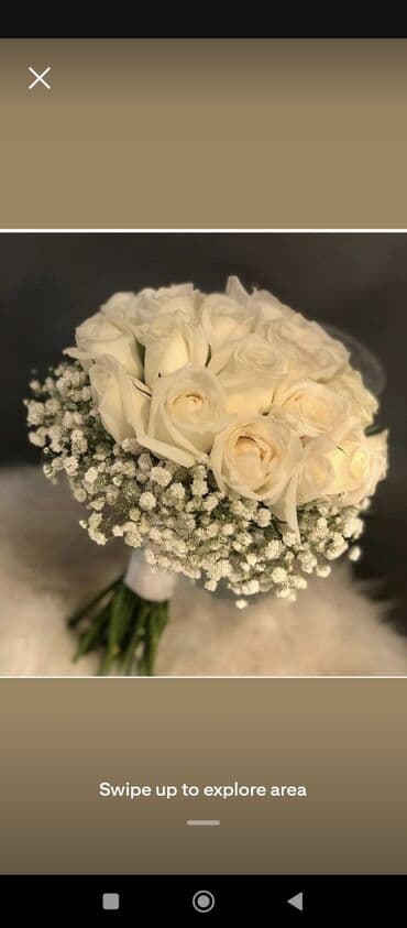 Gəlin buketi – klassik gül dizaynları - Kompozisiya: sıx formada