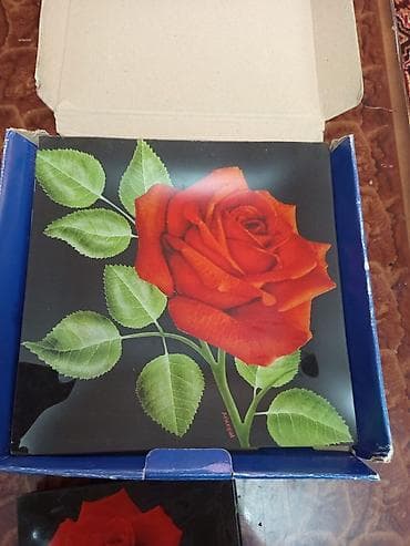 Tort və şiriniyyat qabı, rəng - Qara, Şüşə